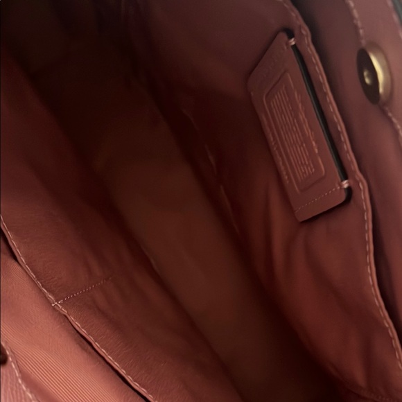 Coach Pink Leather Shoulder Bag - Picture 3 of 3